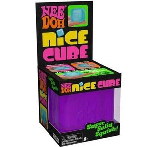 🔥Nee Doh Nice Cube - Super Solid Squish! (Purple) BNWT🔥